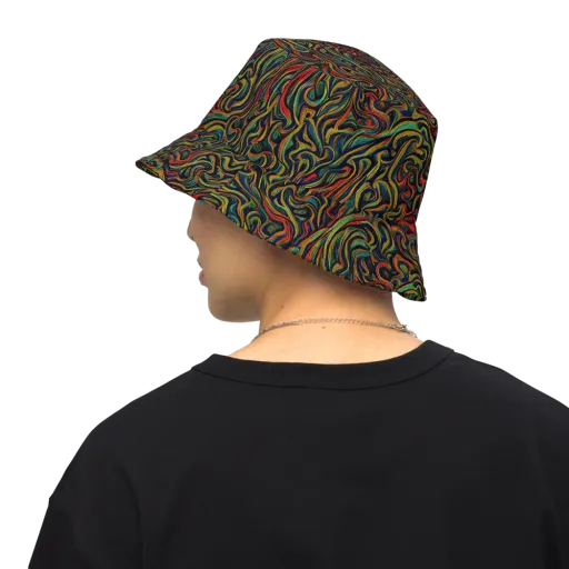 The Color Surge on a Reversible Bucket Hat