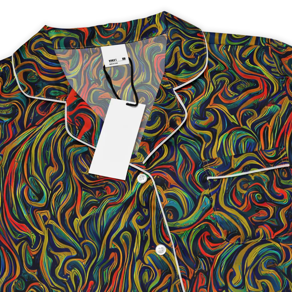 The Color Surge on Women's Short Sleeve Pajama Top — Product details