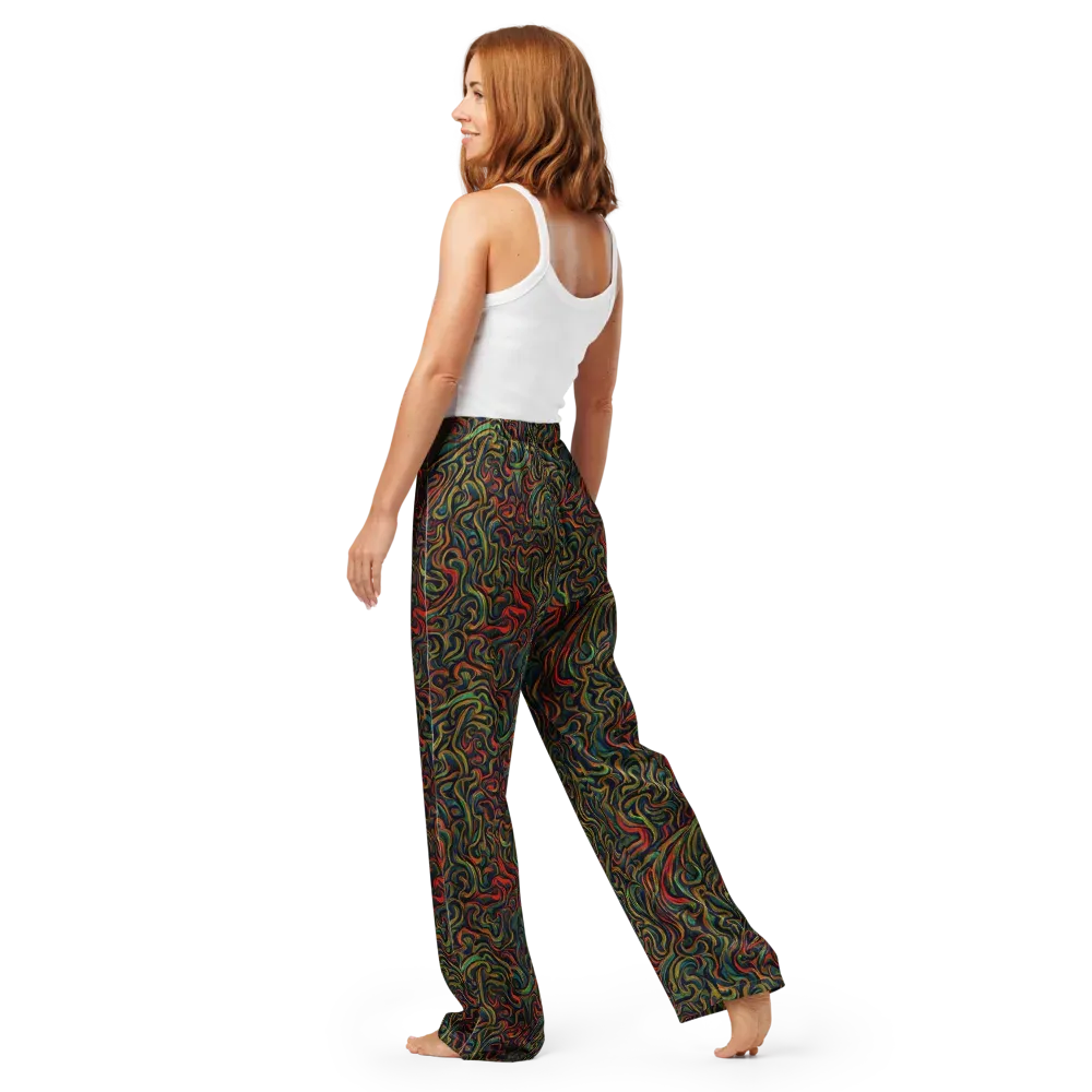 The Color Surge on Women's Pajama Pants — Back
