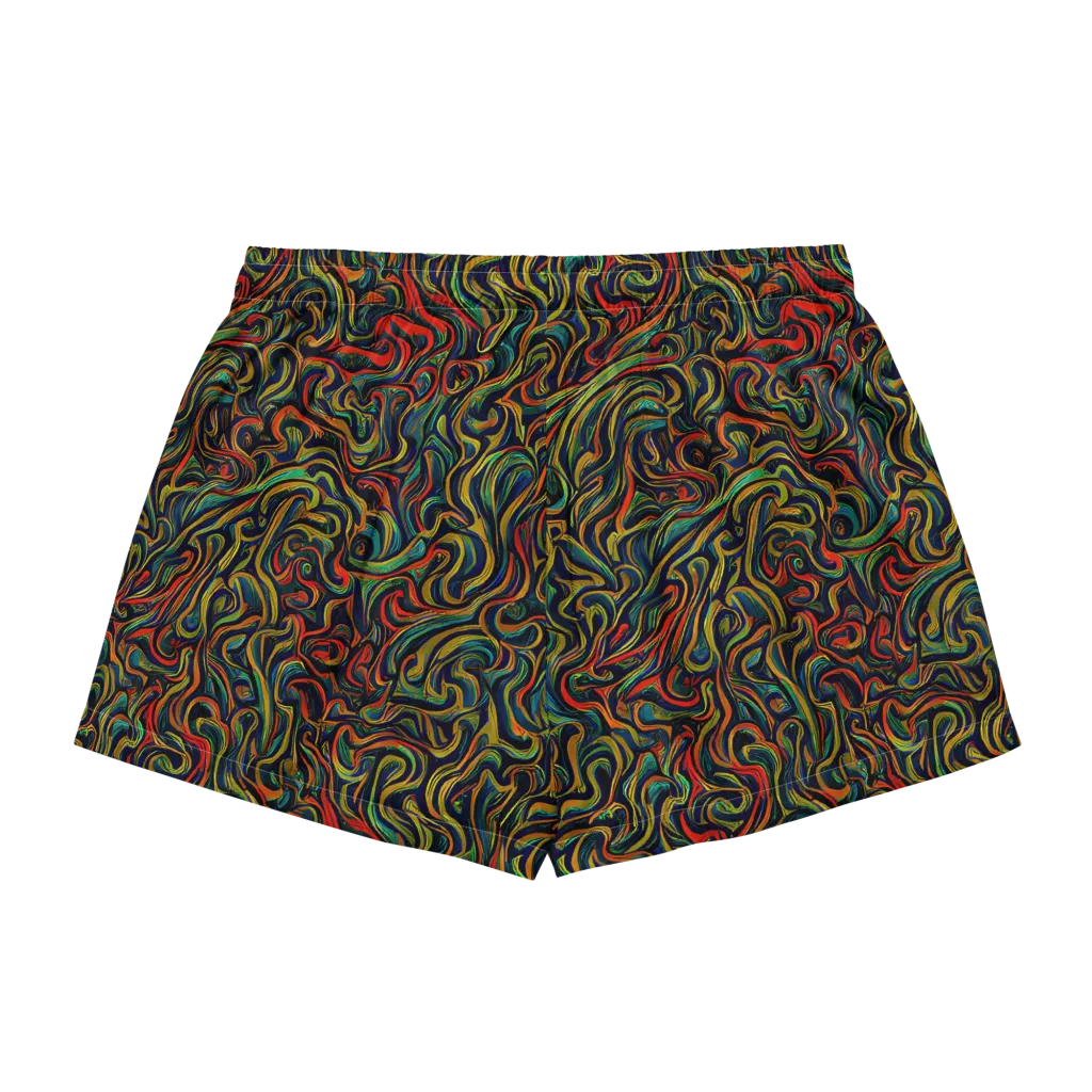 The Color Surge on Women's Pajama Shorts — Back