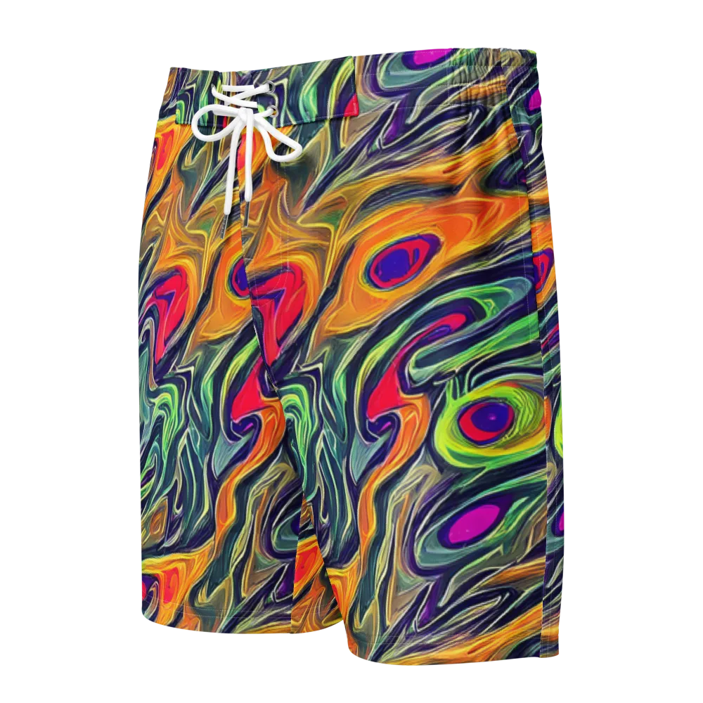 Chromatic Feather on Men's Board Shorts — Front