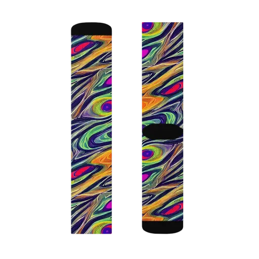 Chromatic Feather on a Socks