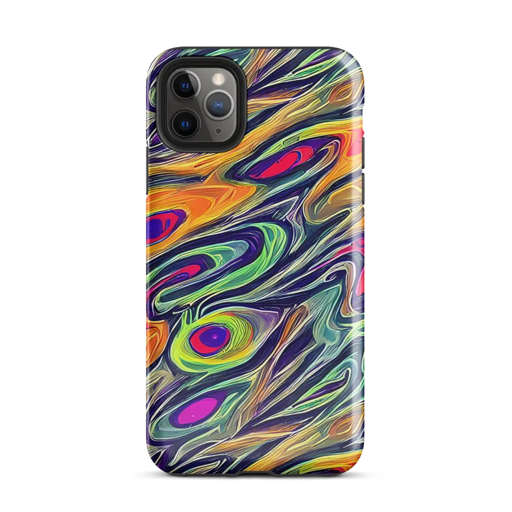 Chromatic Feather on Tough Case for iPhone® — Front