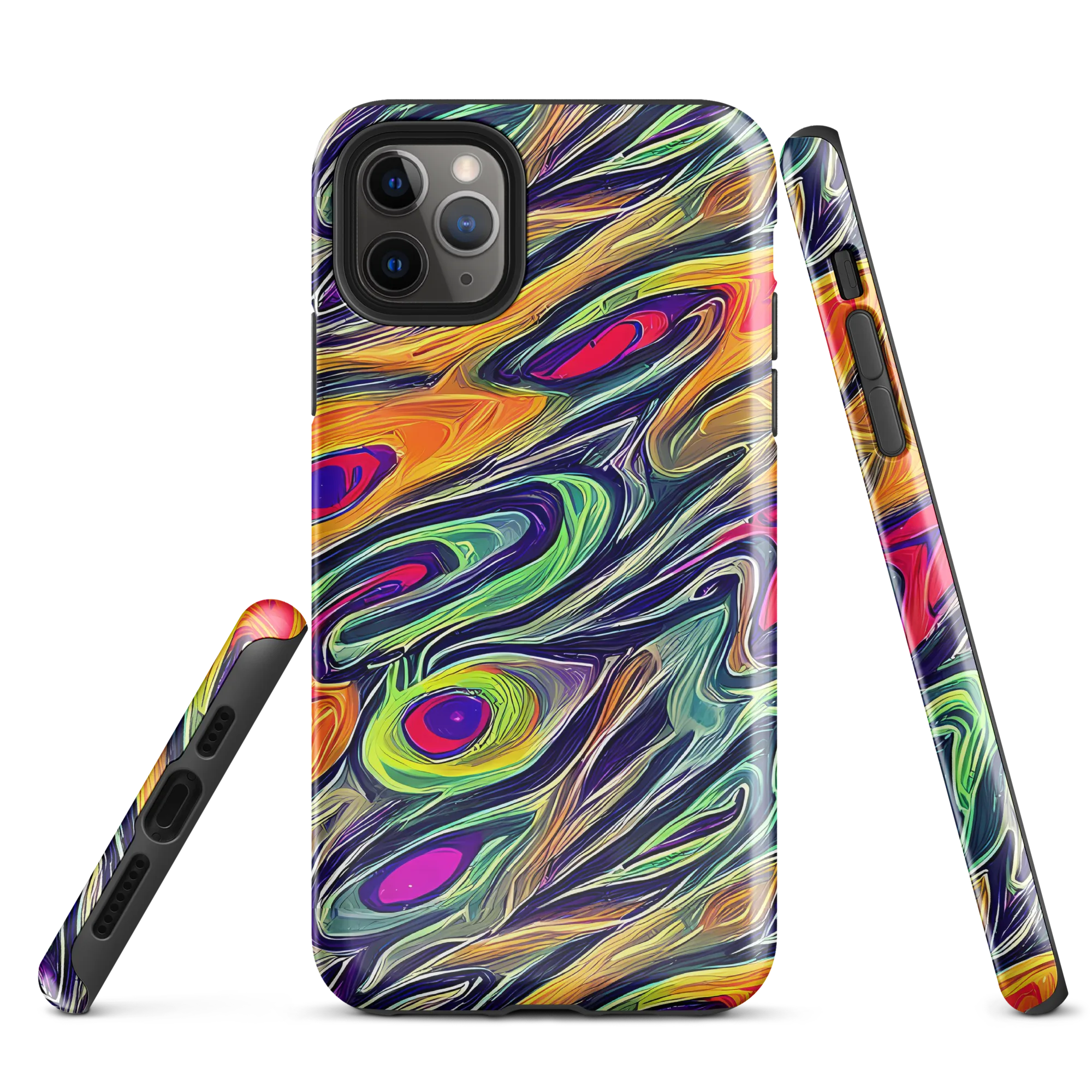 Chromatic Feather on Tough Case for iPhone® — Front