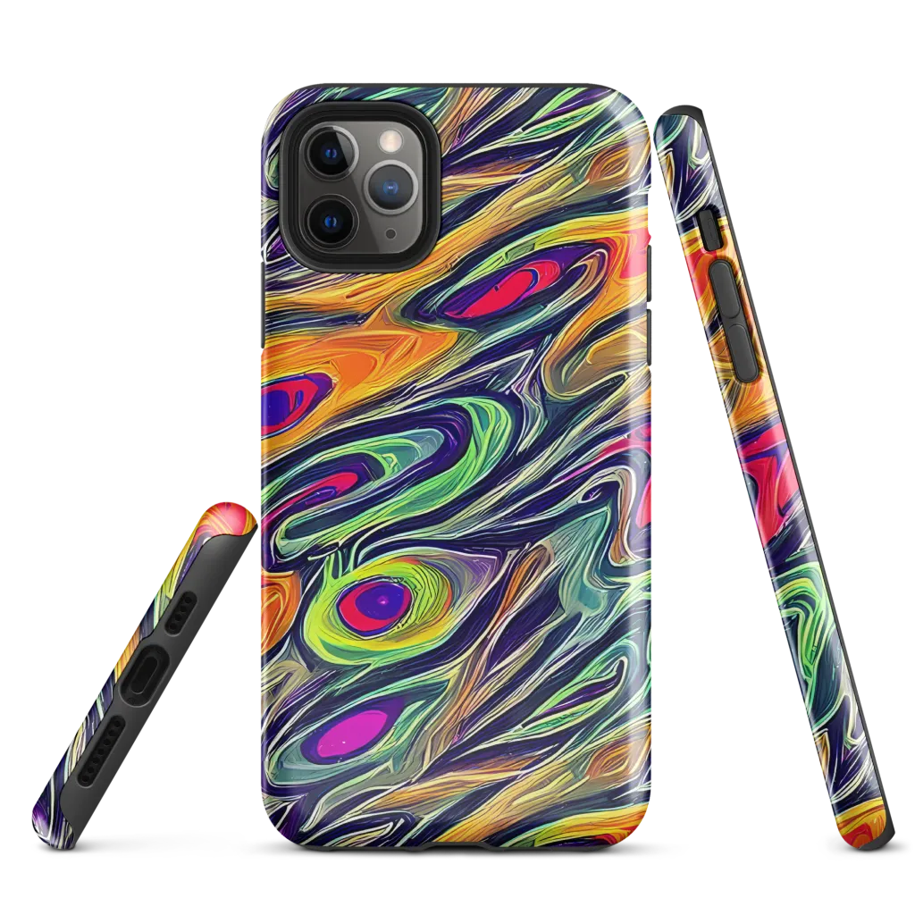 Chromatic Feather on Tough Case for iPhone® — Front