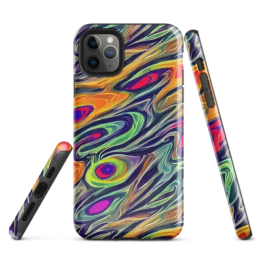 Chromatic Feather on a Tough Case for iPhone®