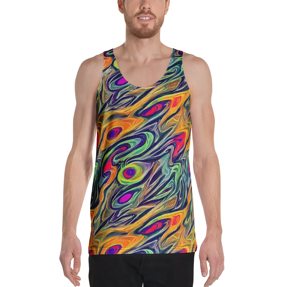 Chromatic Feather on Men's Tank Top — Front