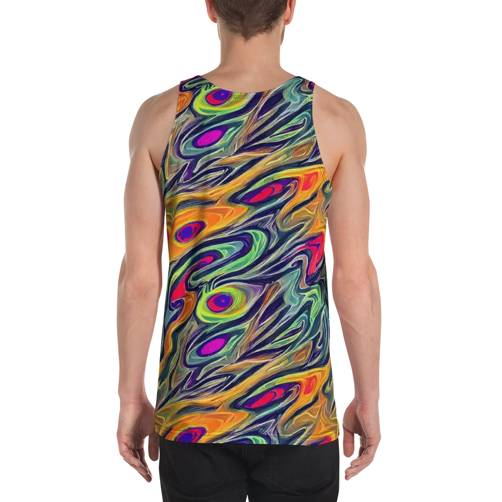 Chromatic Feather on Men's Tank Top — Back