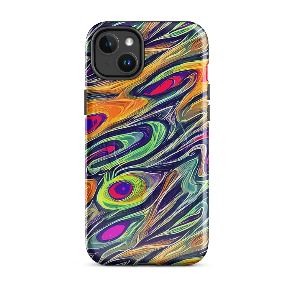 Chromatic Feather on MagSafe Tough Case for iPhone® — Front