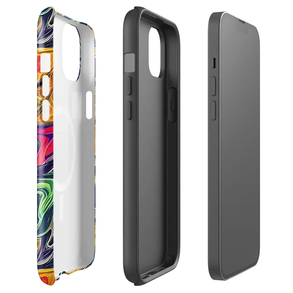 Chromatic Feather on MagSafe Tough Case for iPhone® — Front