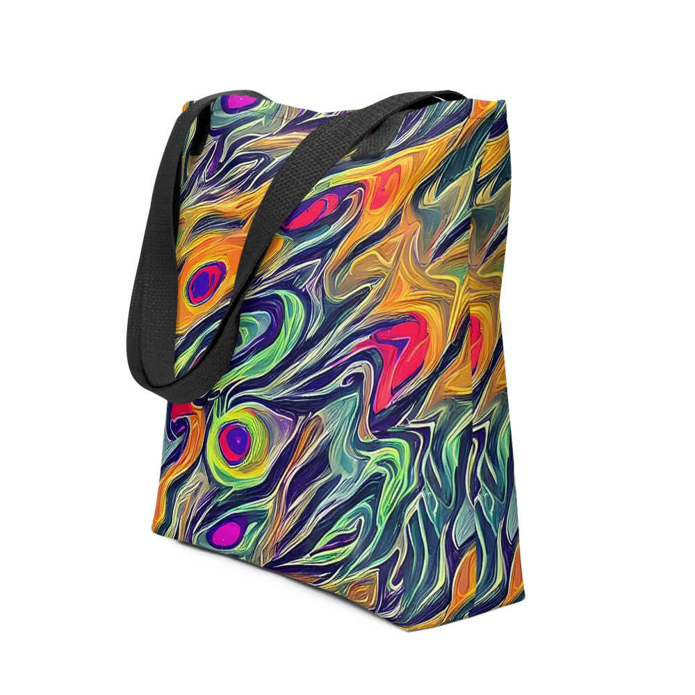 Chromatic Feather on Tote Bag — Front