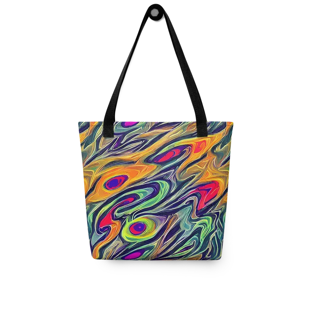Chromatic Feather on Tote Bag — Front