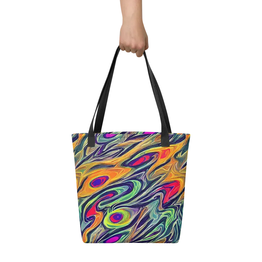 Chromatic Feather on Tote Bag — Front