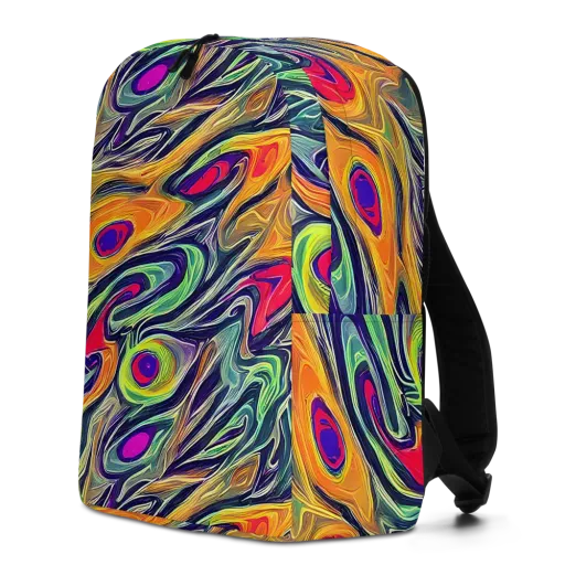 Chromatic Feather on a Minimalist Backpack