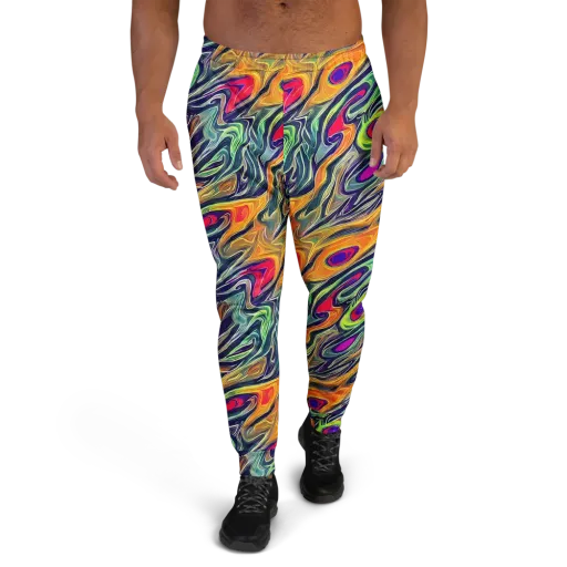 Chromatic Feather on a Men's Joggers