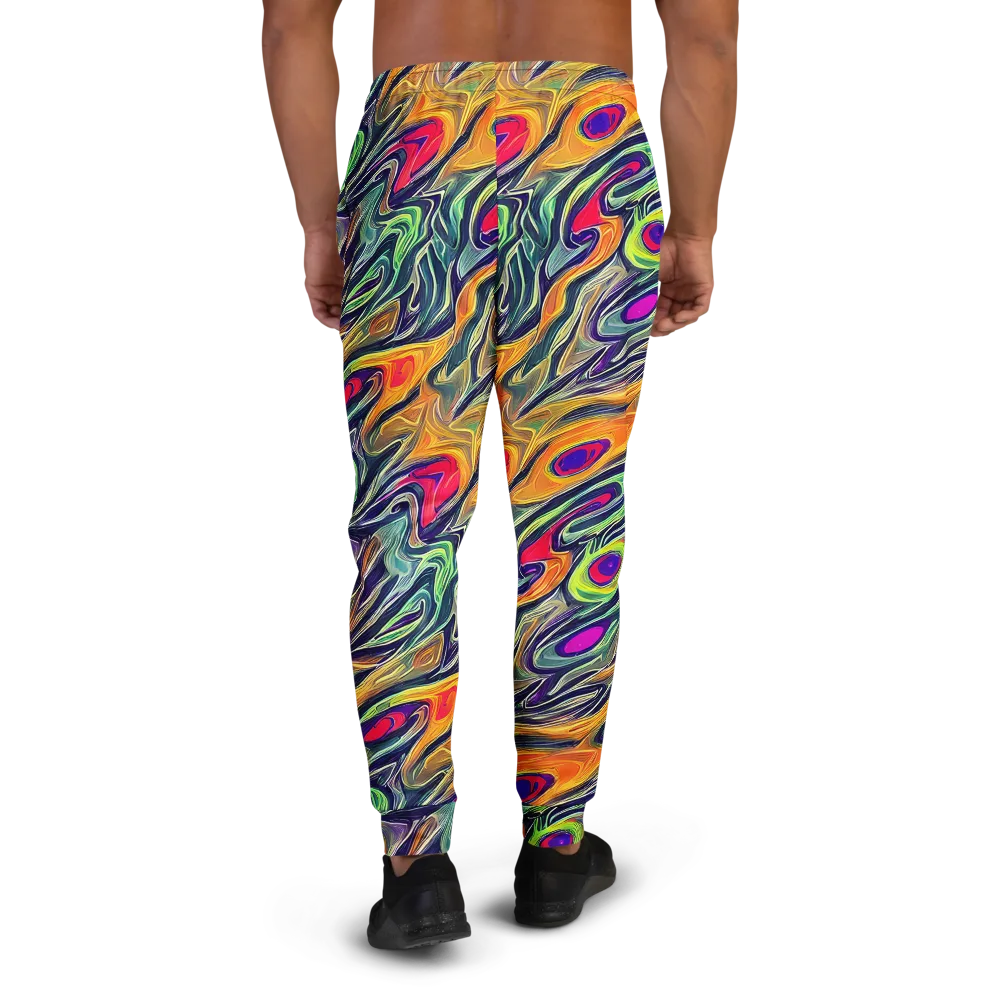 Chromatic Feather on Men's Joggers — Back