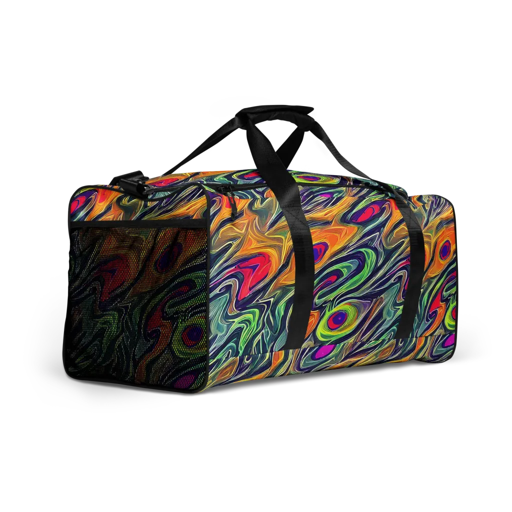 Chromatic Feather on Duffle Bag — Right Front