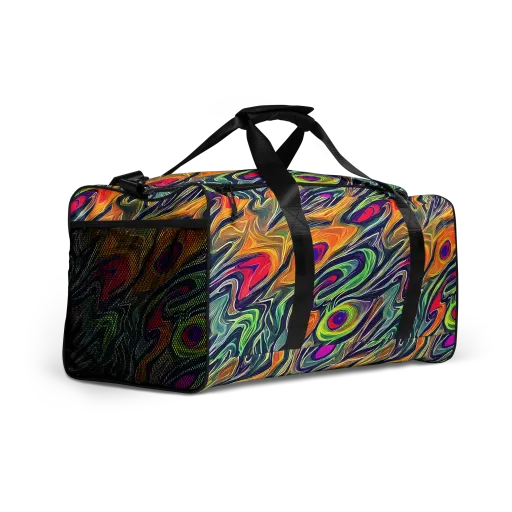 Chromatic Feather on a Duffle Bag