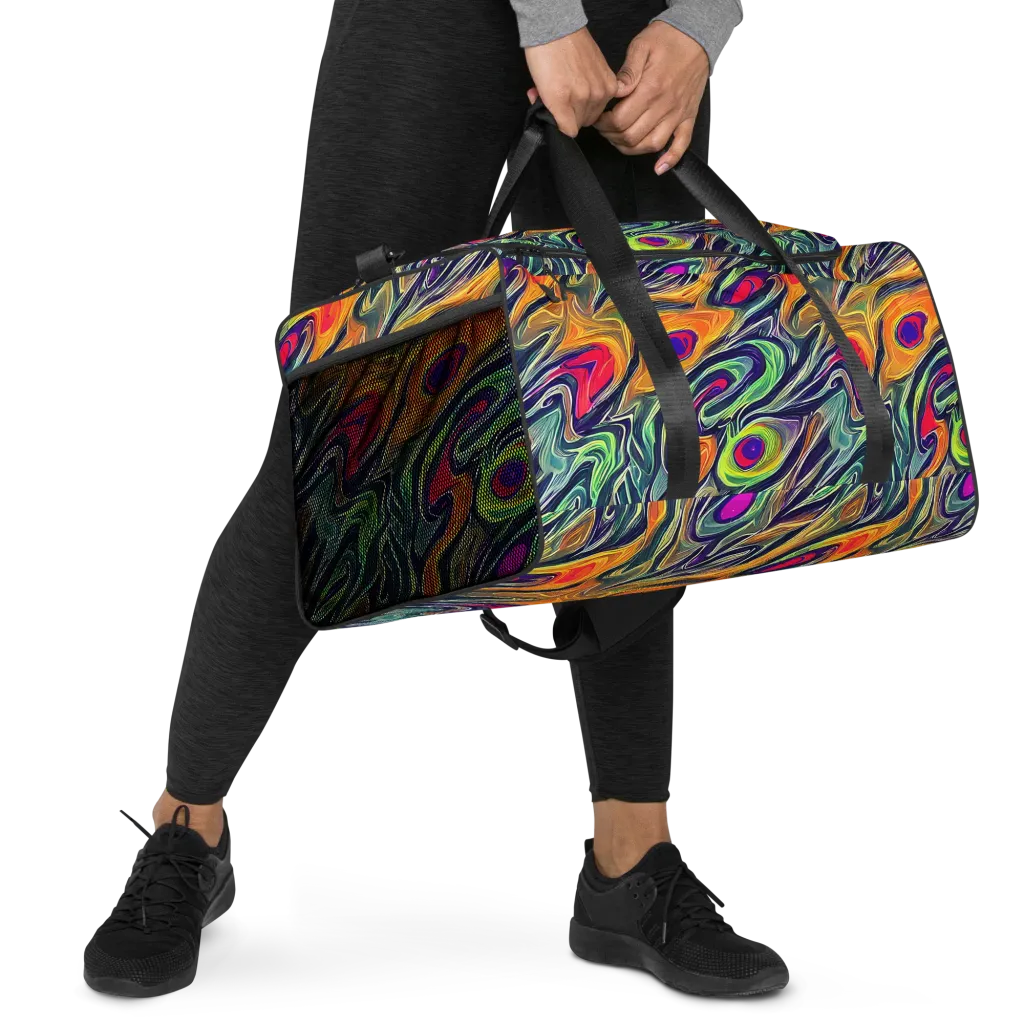 Chromatic Feather on Duffle Bag — Right Front