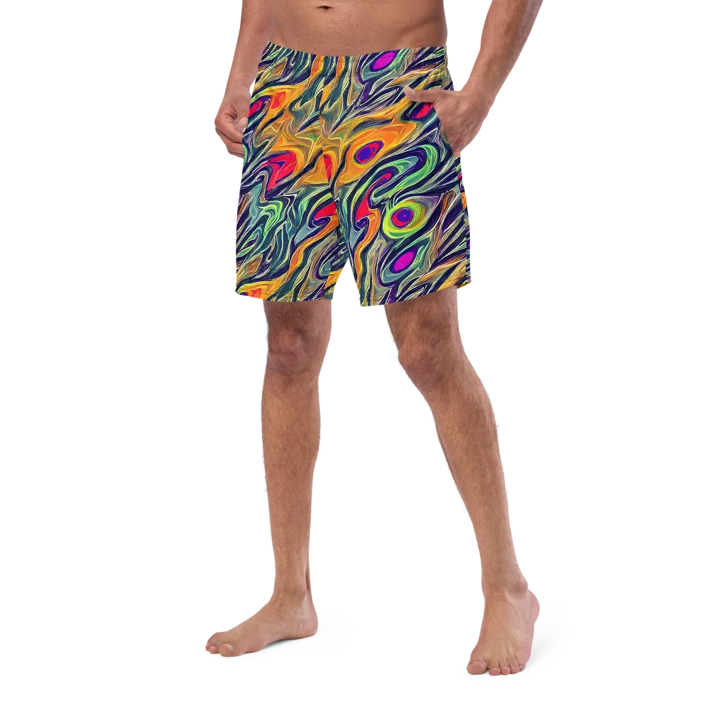 Chromatic Feather on Swim Trunks — Left Front