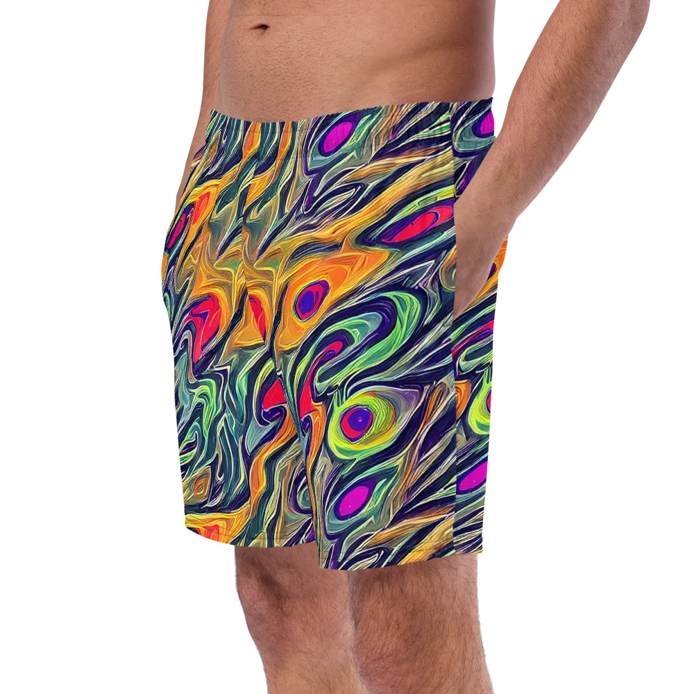 Chromatic Feather on Swim Trunks — Left Front