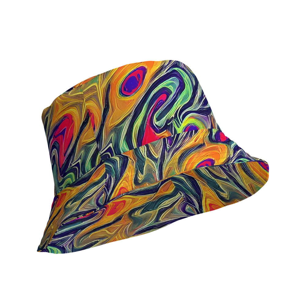 Chromatic Feather on Reversible Bucket Hat — Product details Outside