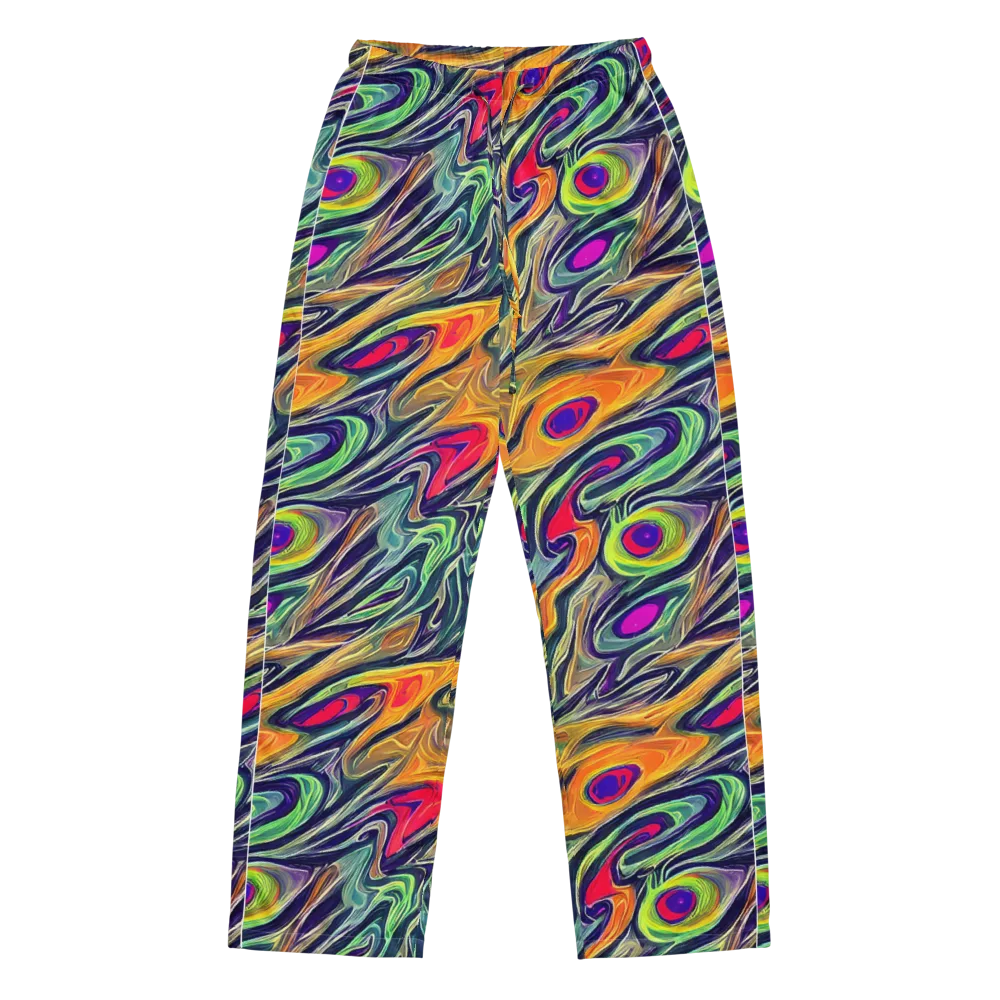 Chromatic Feather on Women's Pajama Pants — Front
