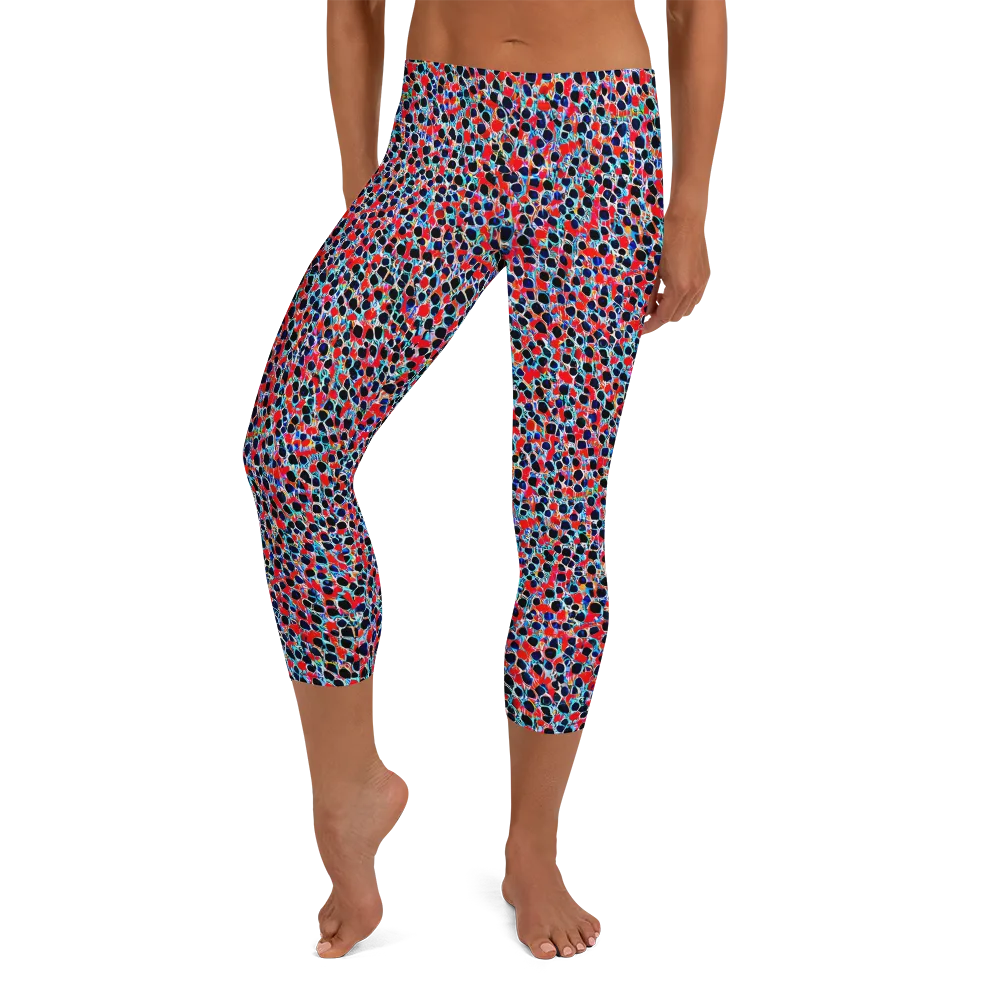 Color Circuit on Capri Leggings — Front