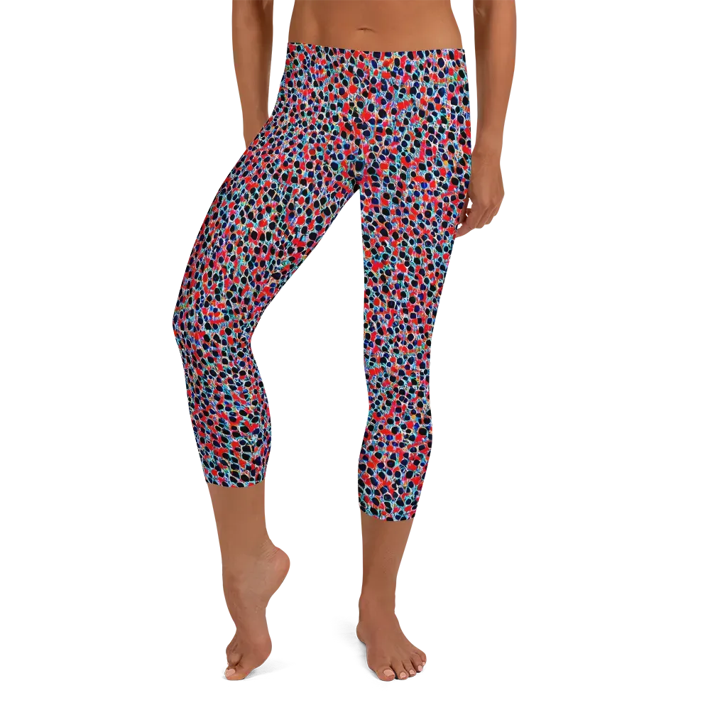 Color Circuit on Capri Leggings — Front