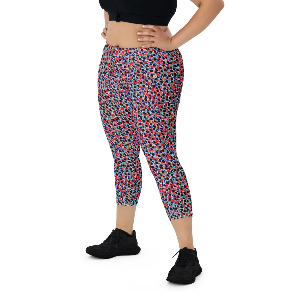 Color Circuit on Capri Leggings — Front