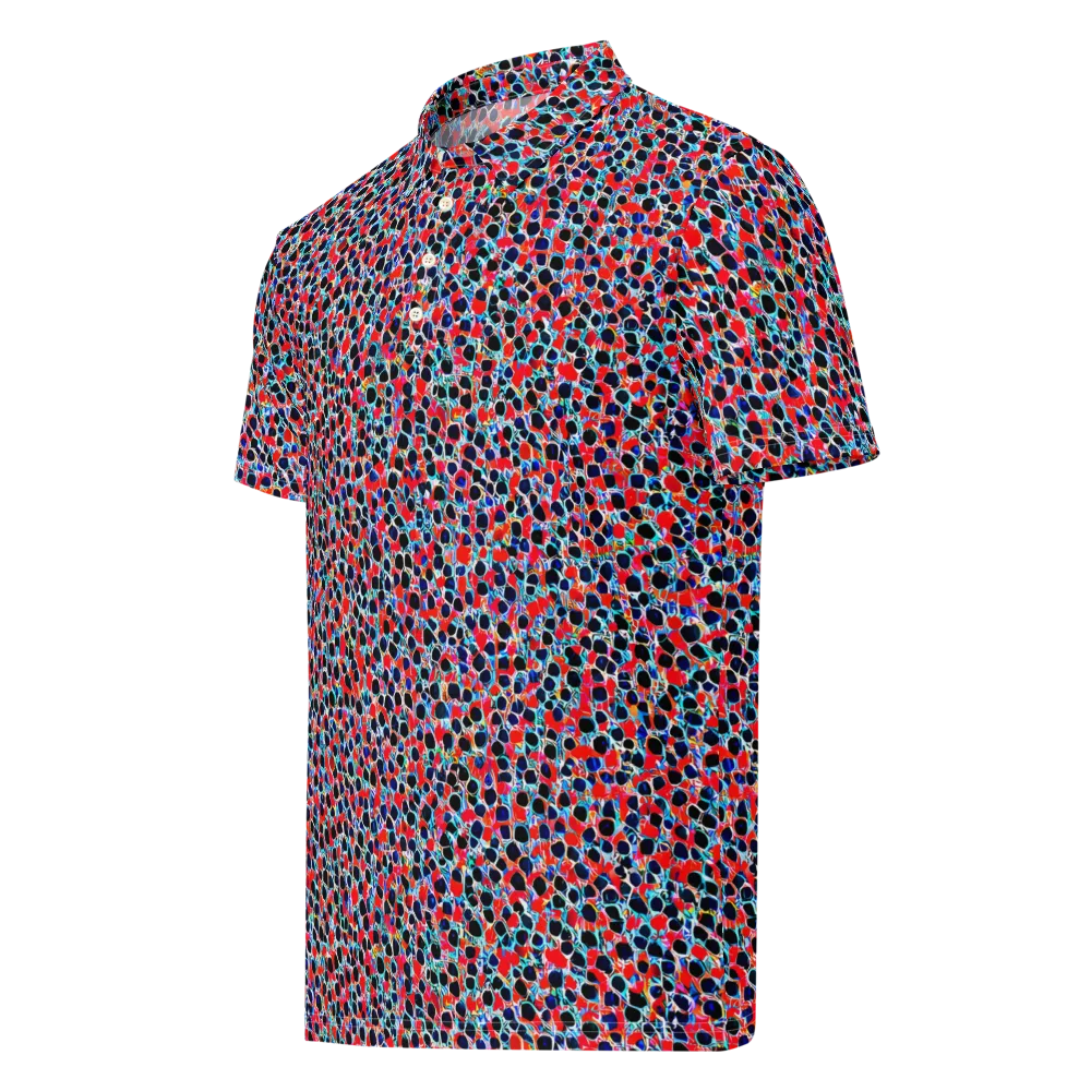 Color Circuit on Men's Slim Fit Polo Shirt — Left Front