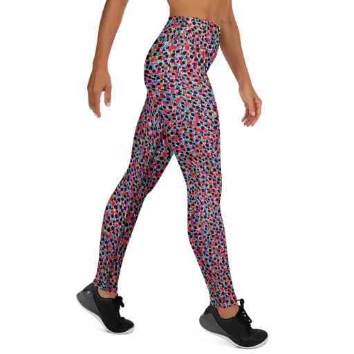 Color Circuit on a Yoga Leggings