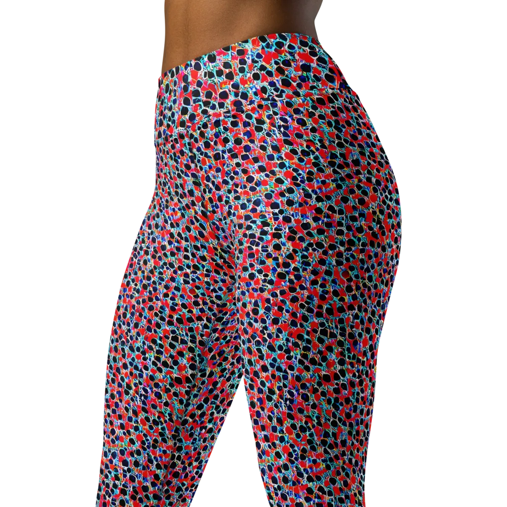 Color Circuit on Yoga Leggings — Left Front