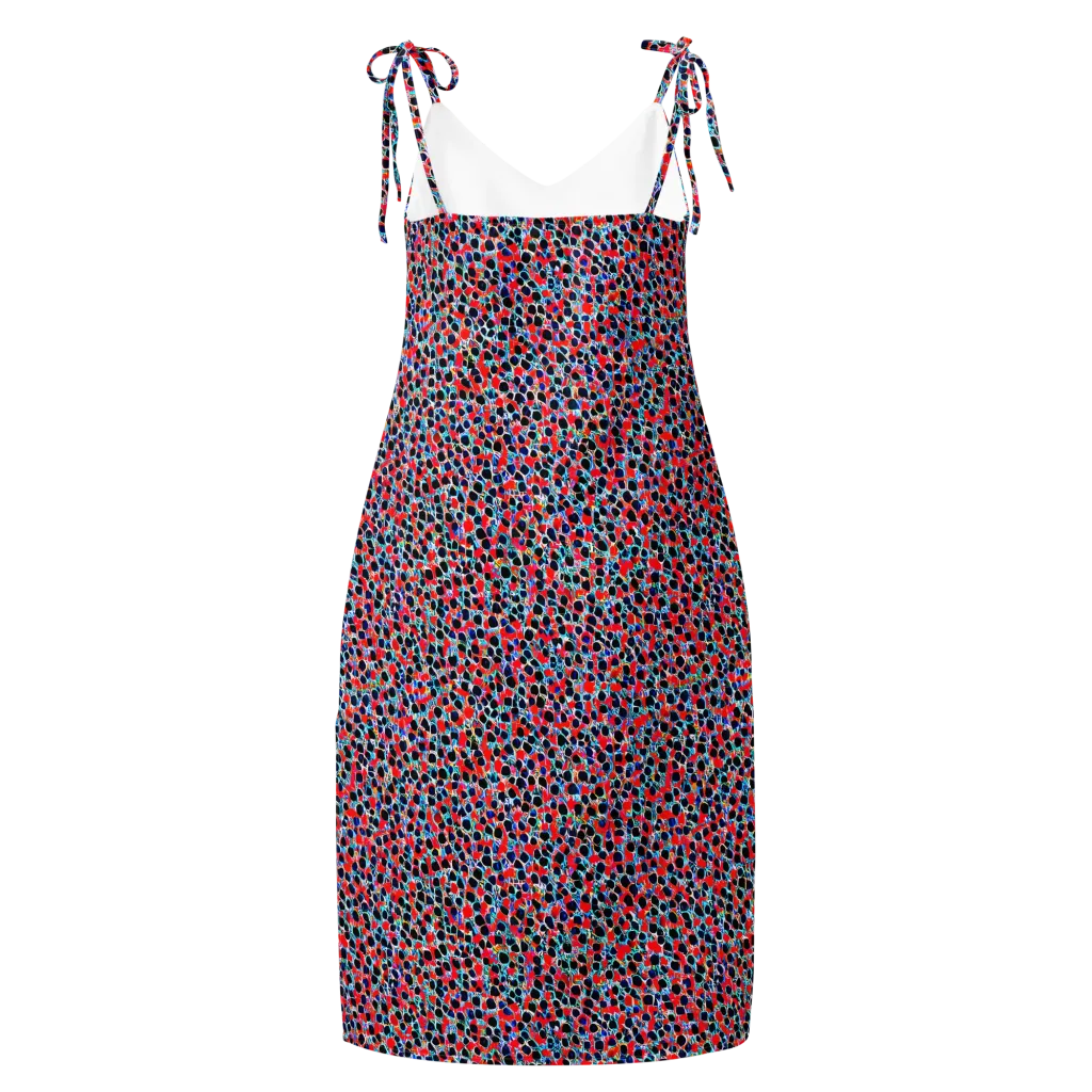 Color Circuit on Slip Dress — Back