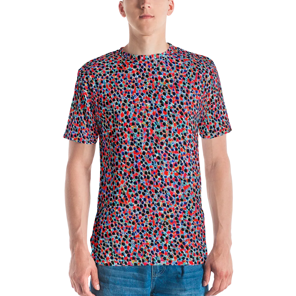 Color Circuit on Men's Crew Neck T-Shirt — Front