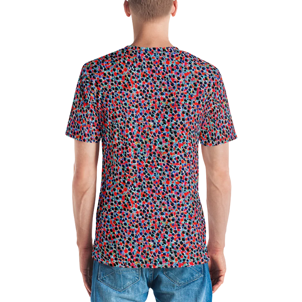 Color Circuit on Men's Crew Neck T-Shirt — Back