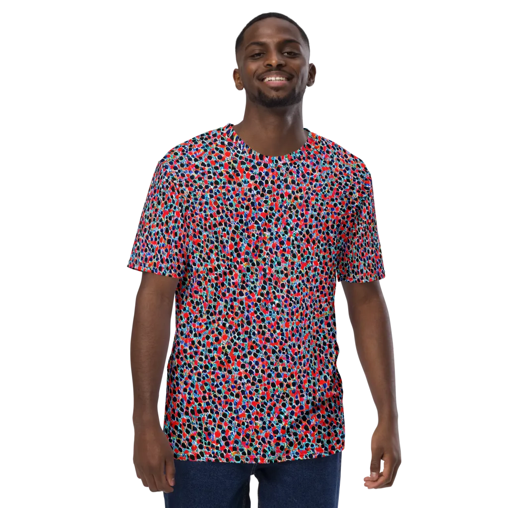 Color Circuit on Men's Crew Neck T-Shirt — Front