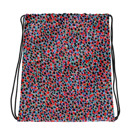 Color Circuit on a Drawstring Bag