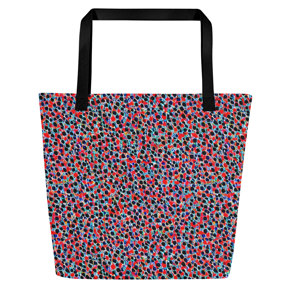 Color Circuit on Large Tote Bag W/ Pocket — Front