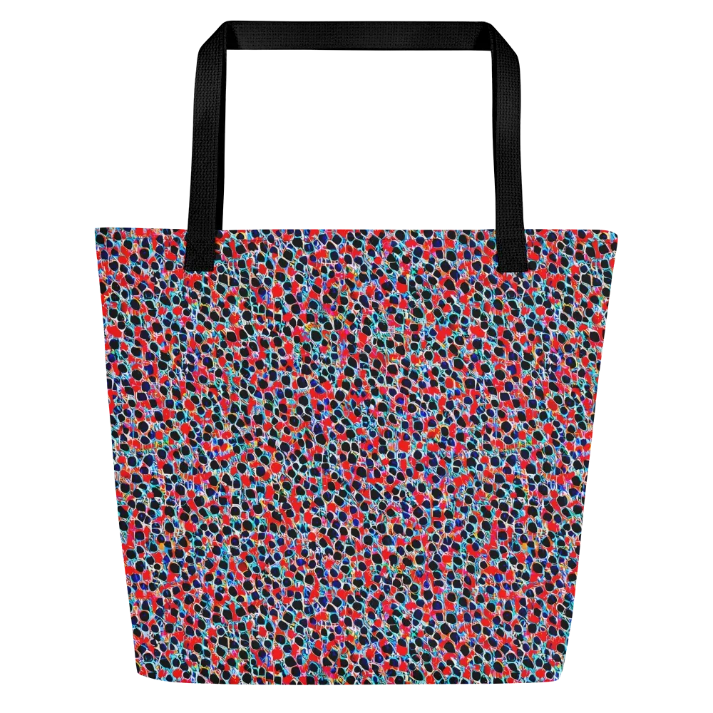 Color Circuit on Large Tote Bag W/ Pocket — Front