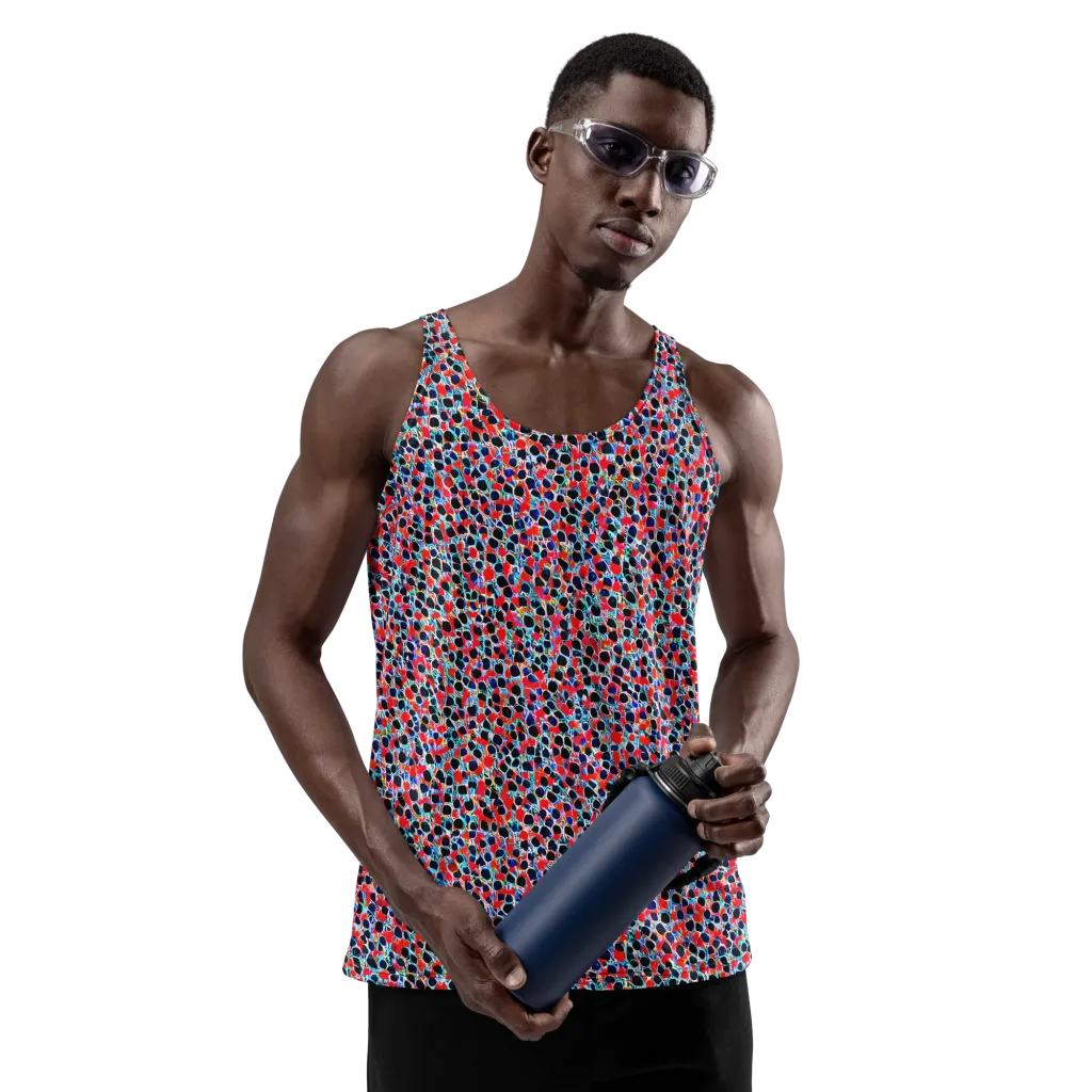Color Circuit on Men's Tank Top — Front