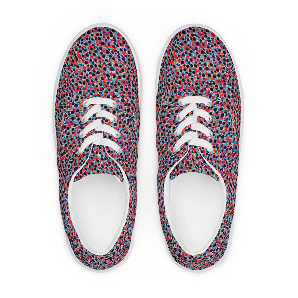 Color Circuit on Men's Lace-Up Canvas Shoes — Front