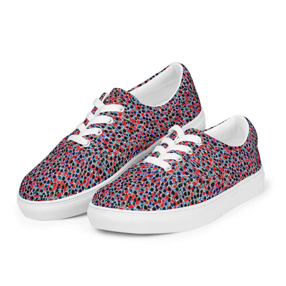 Color Circuit on Men's Lace-Up Canvas Shoes — Left Front