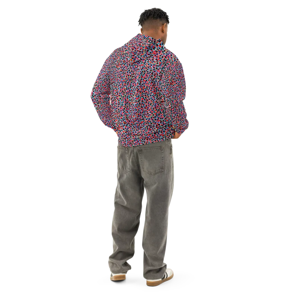 Color Circuit on Cotton Hoodie — Back
