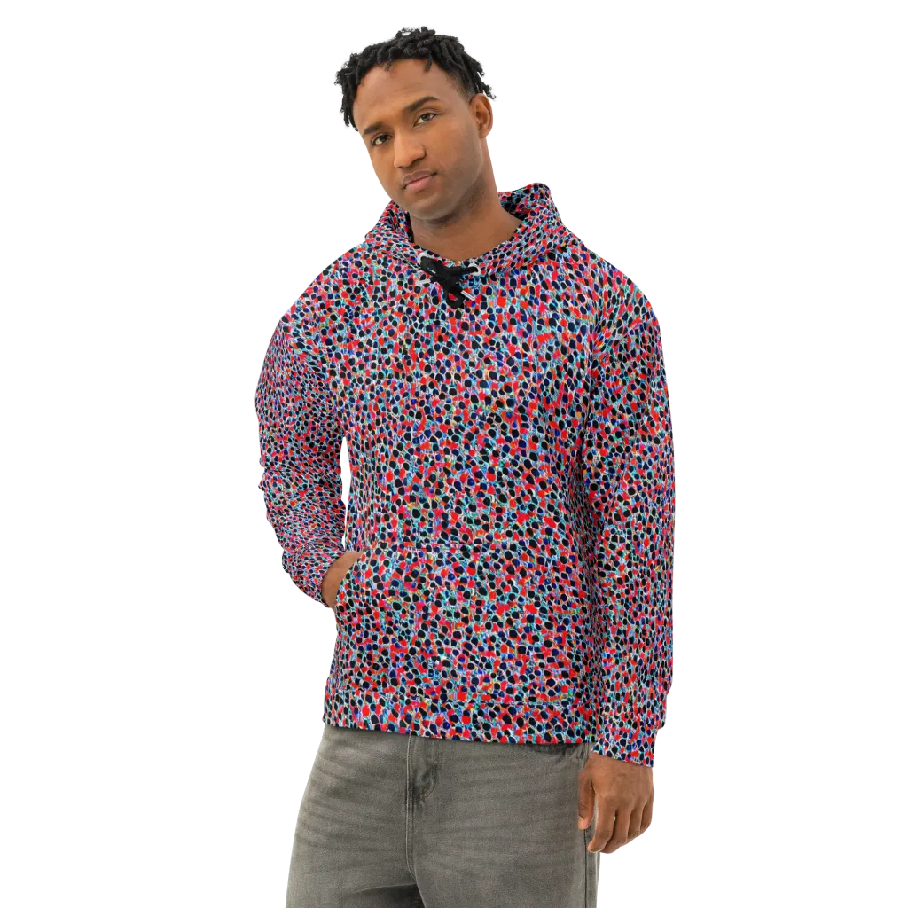 Color Circuit on Cotton Hoodie — Left Front