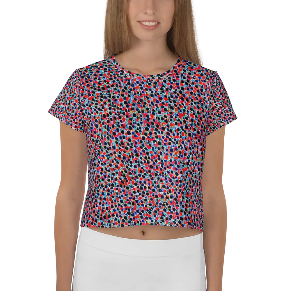 Color Circuit on Crop Tee — Front