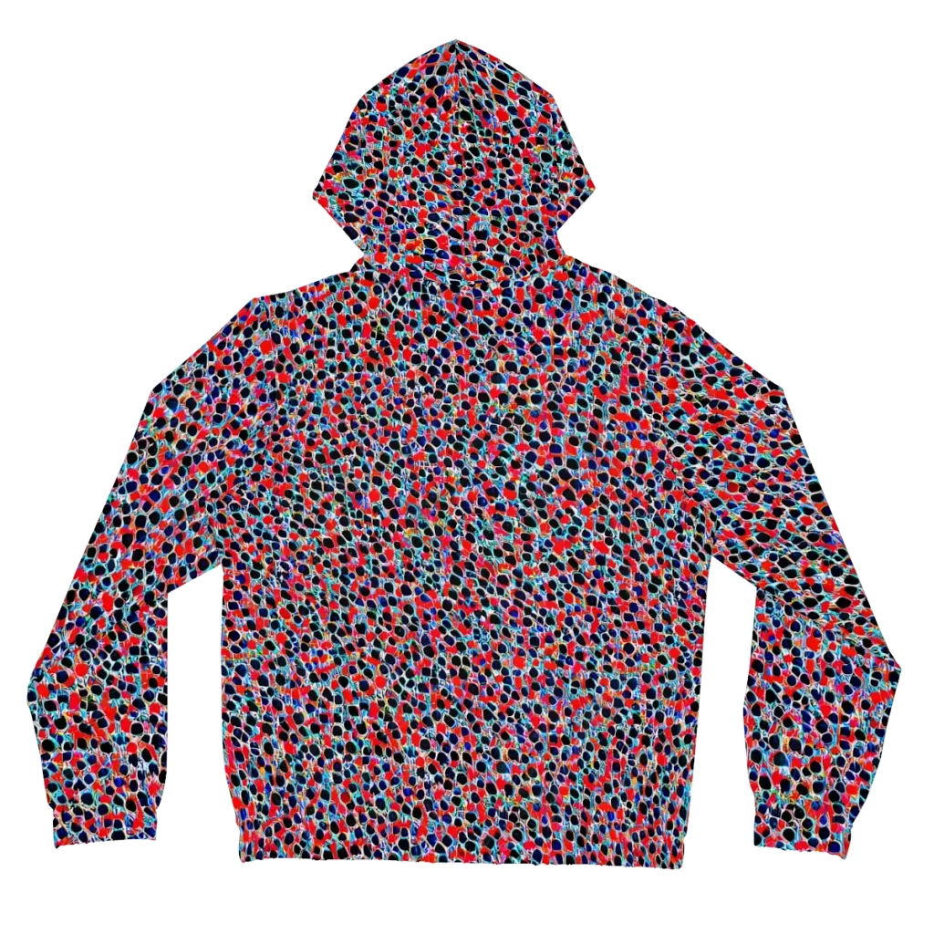 Color Circuit on Women's Full-Zip Hoodie — Back