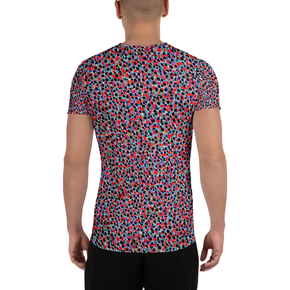 Color Circuit on Men's Athletic T-Shirt — Back