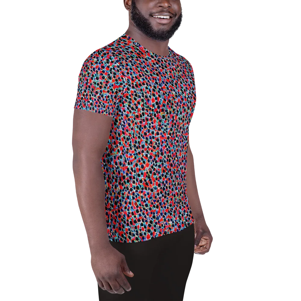 Color Circuit on Men's Athletic T-Shirt — Right