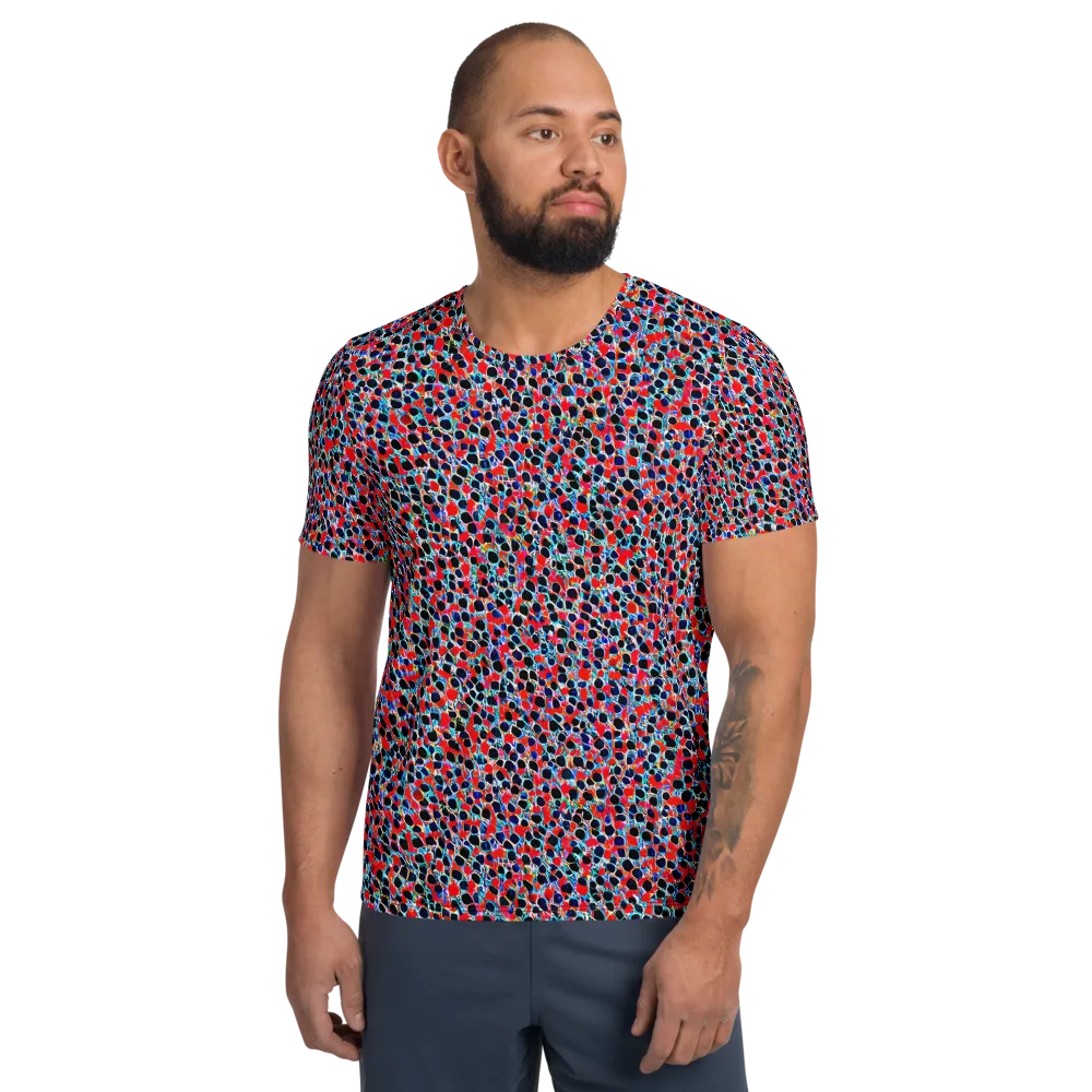 Color Circuit on Men's Athletic T-Shirt — Front